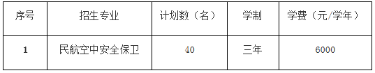 浙江警官职业学院2020高职提前招生章程(民航空中安全保卫专业)